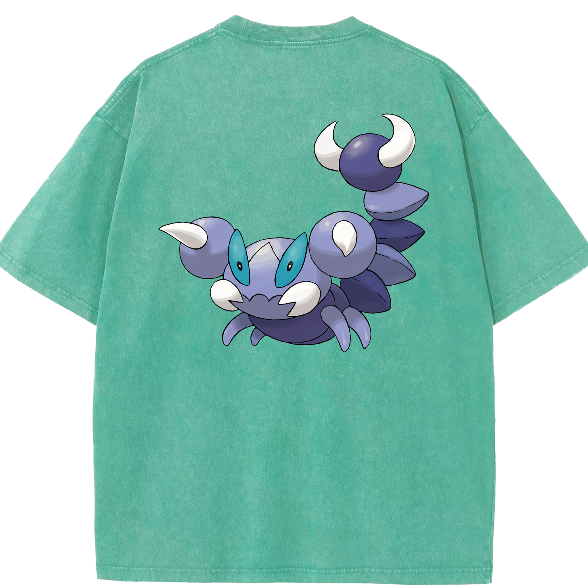 （画像用） ポケットモンスター Pokémon 綿100% ヴィンテージ風 半袖Tシャツ（背面プリント）